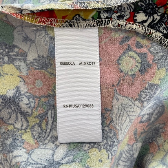 Rebecca Minkoff Tina Tie Waist Floral Midi Dress - Picture 10 of 14